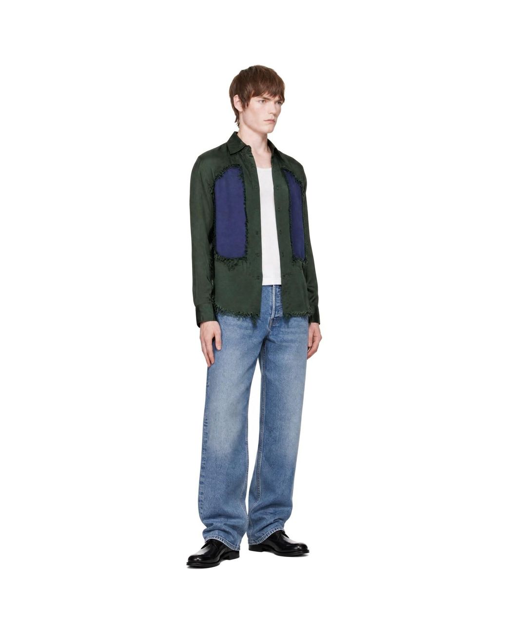Edward Cuming Blue Lung Window Shirt for men
