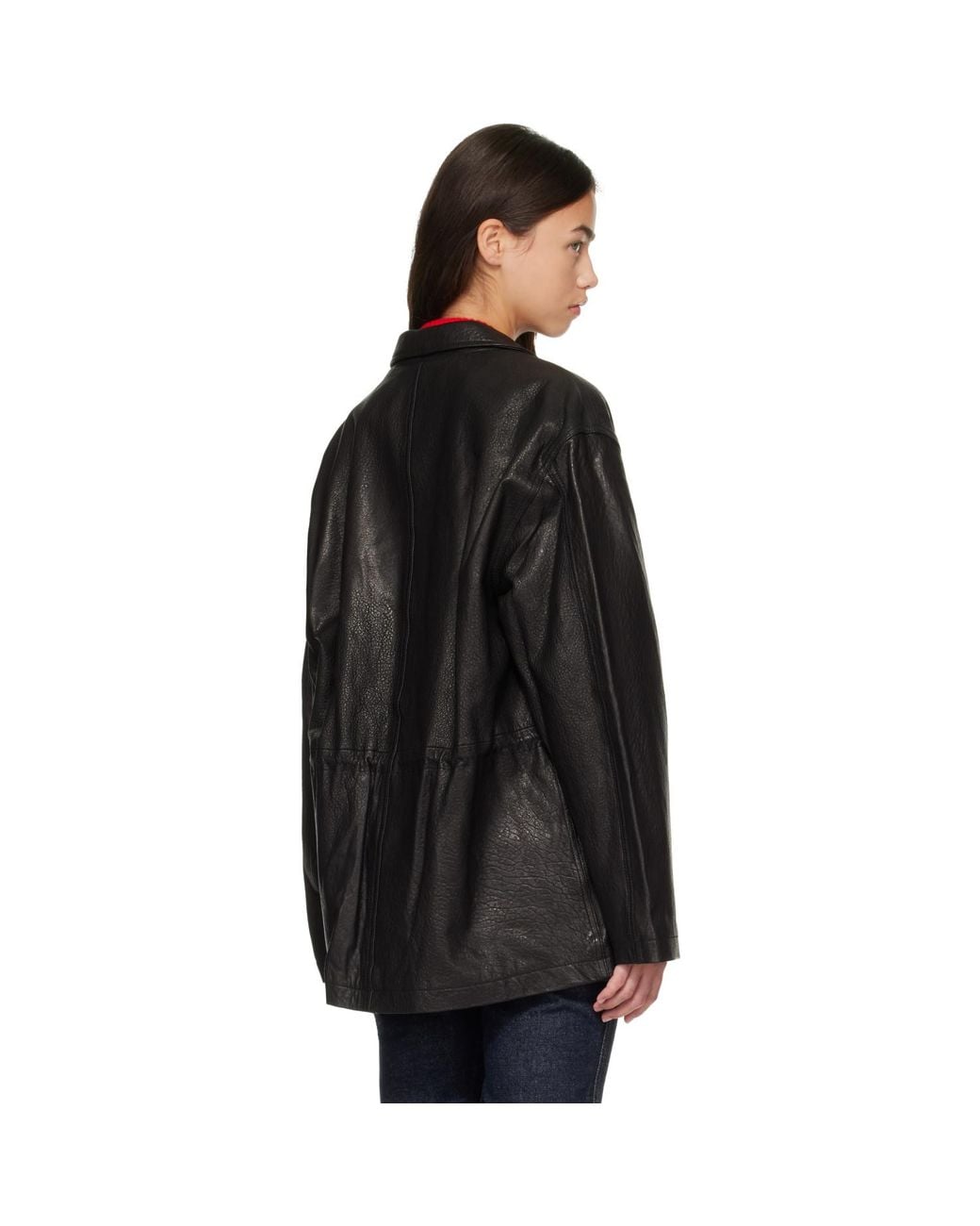 NOTHING WRITTEN Black Arden Leather Jacket