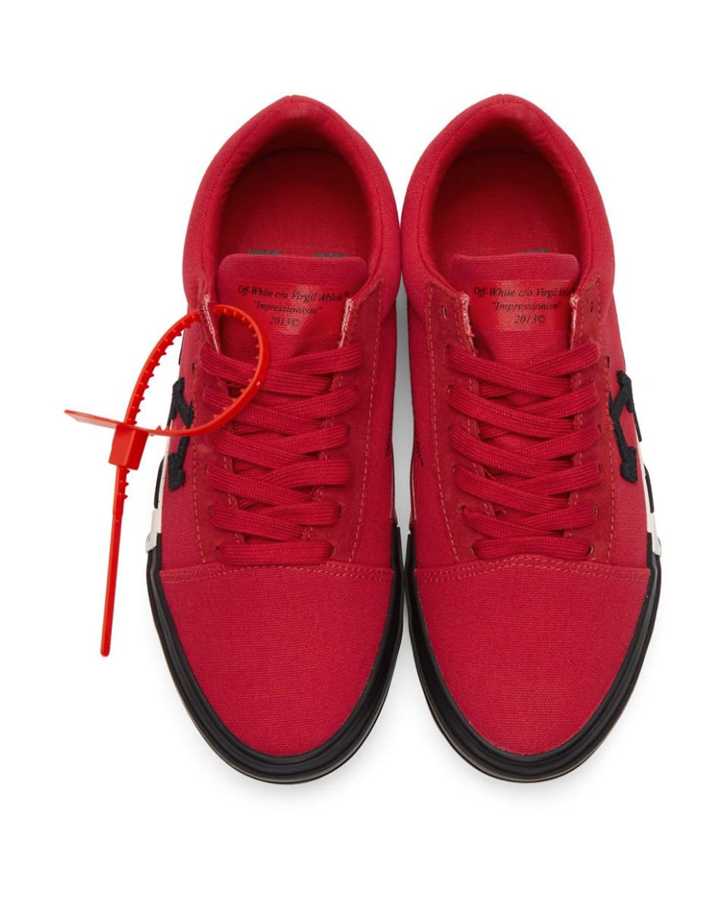 Off-White c/o Virgil Abloh 'low Vulcanized' Sneakers in Red