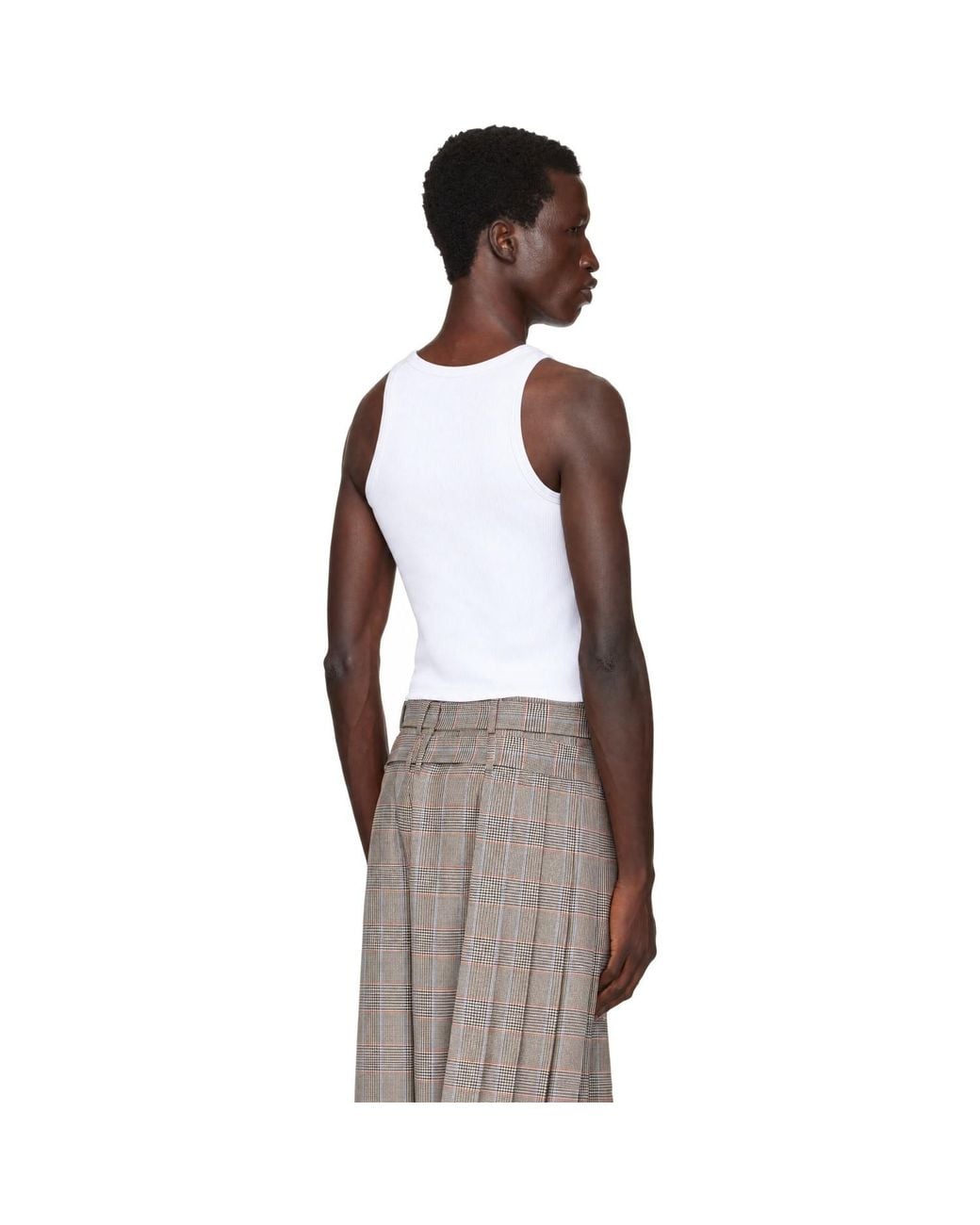 Charles Jeffrey Brown Logo Tank Top for men