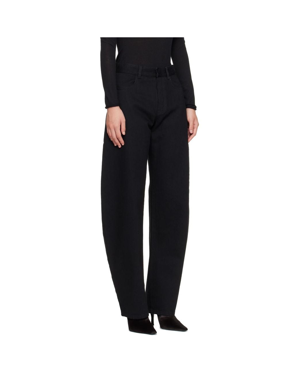 Alaïa Black Round Jeans
