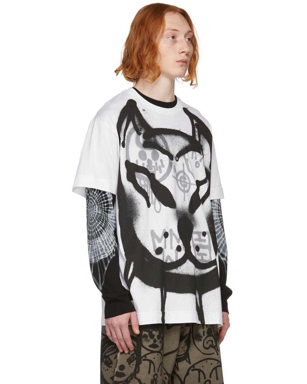 Givenchy Cotton Chito Edition Dog Print Oversized T-shirt in White 