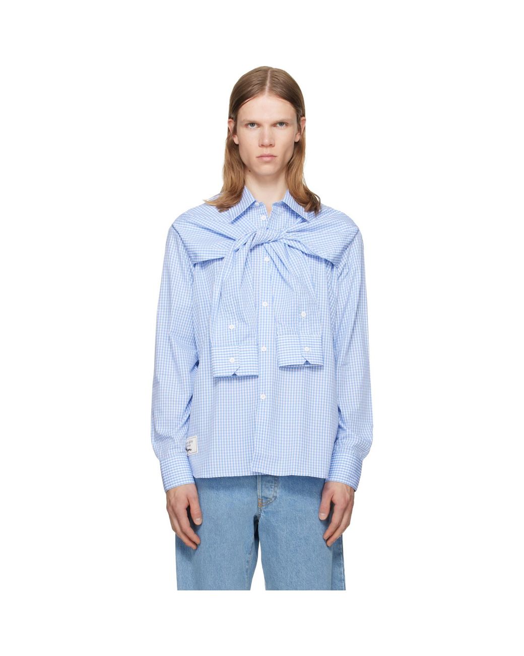 Charles Jeffrey Blue Hold Me Shirt for men