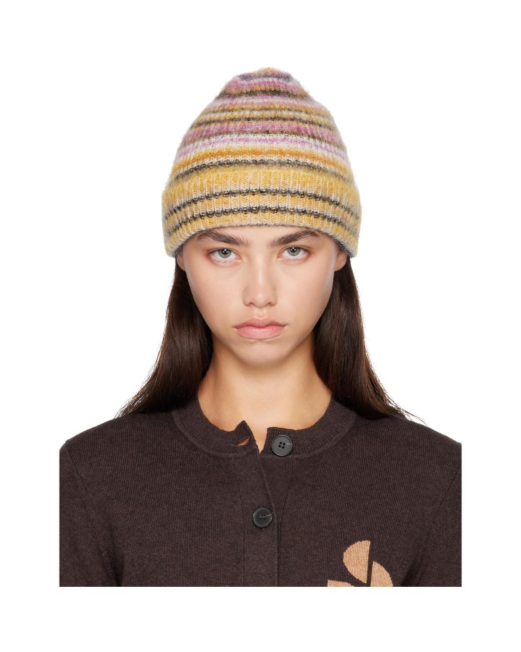 Isabel Marant Brown Morenne Mohair Beanie