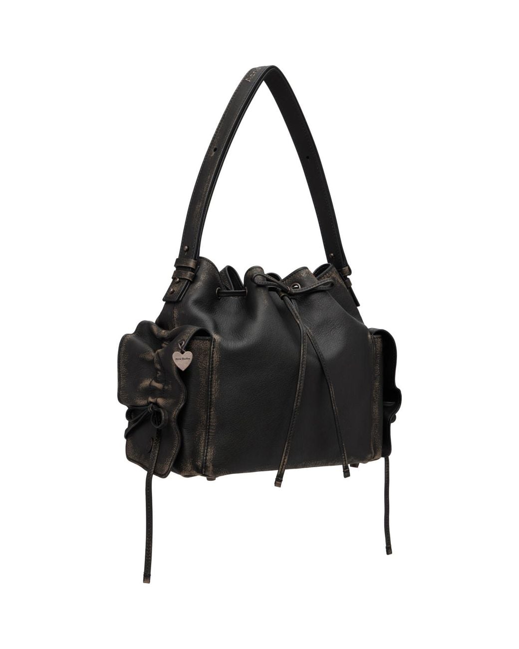 Acne Black Multipocket Bucket Bag