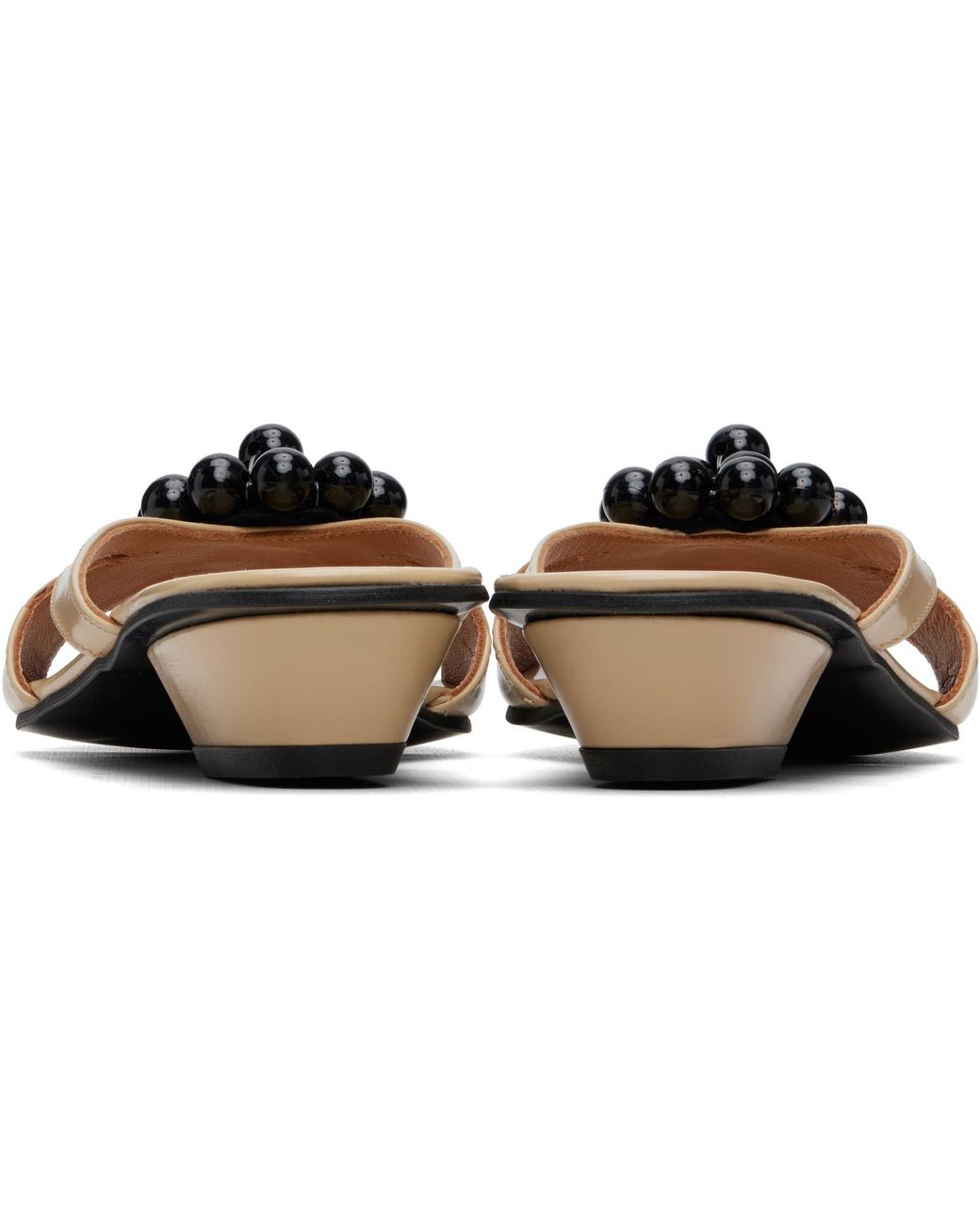 About Arianne Natural Flora Heeled Sandals