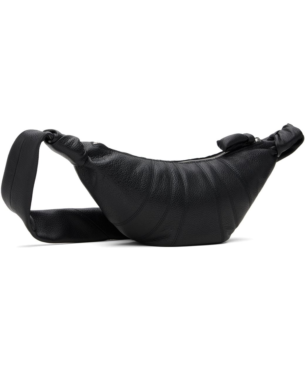 Lemaire Black Small Croissant Bag for men
