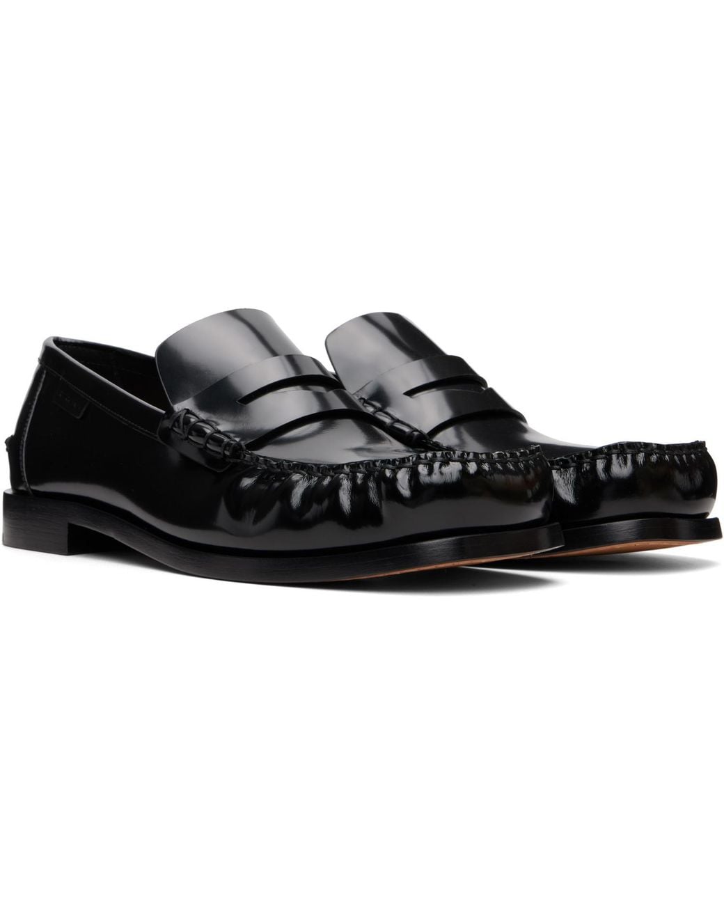 Bottega Veneta Black Truman Loafers for men