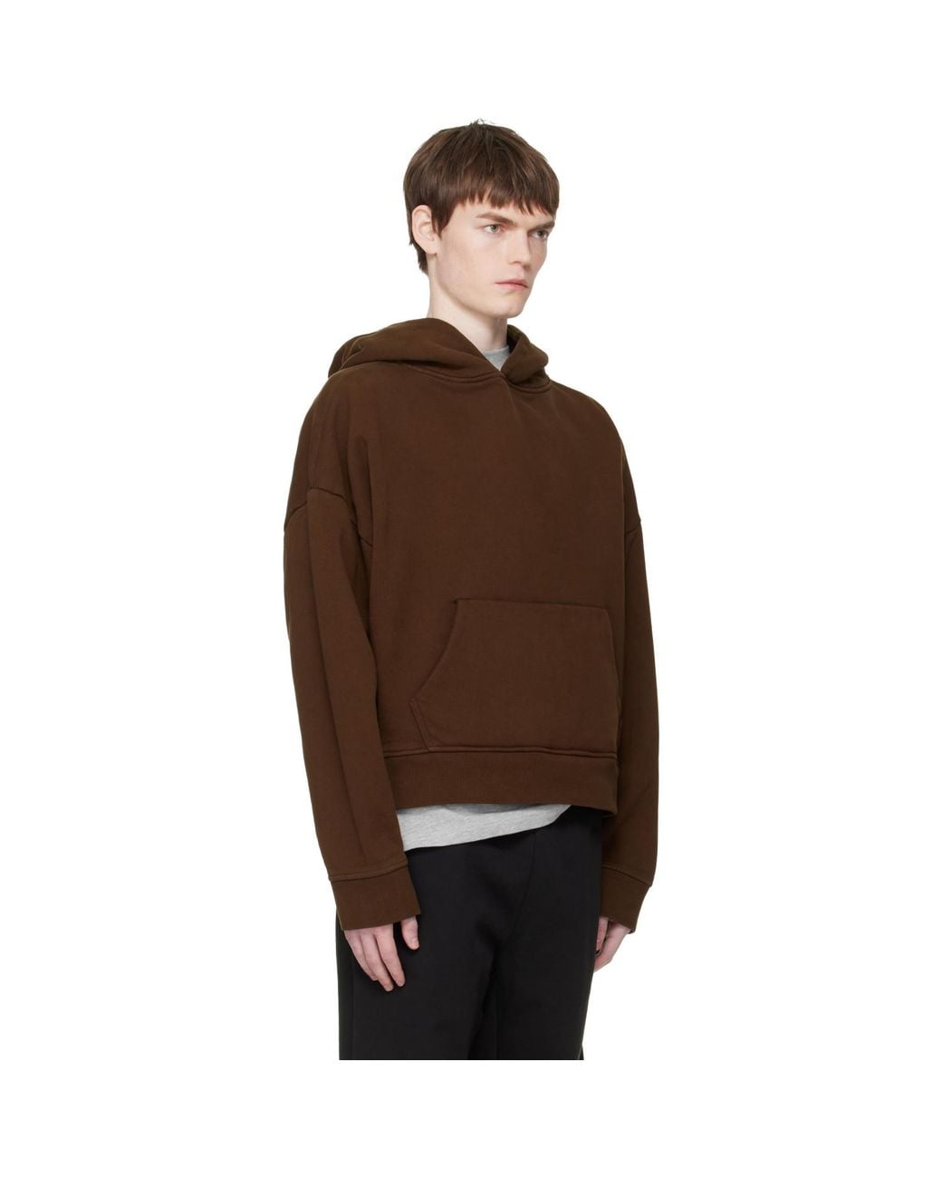 Entire studios Brown Heavy Hoodie for men