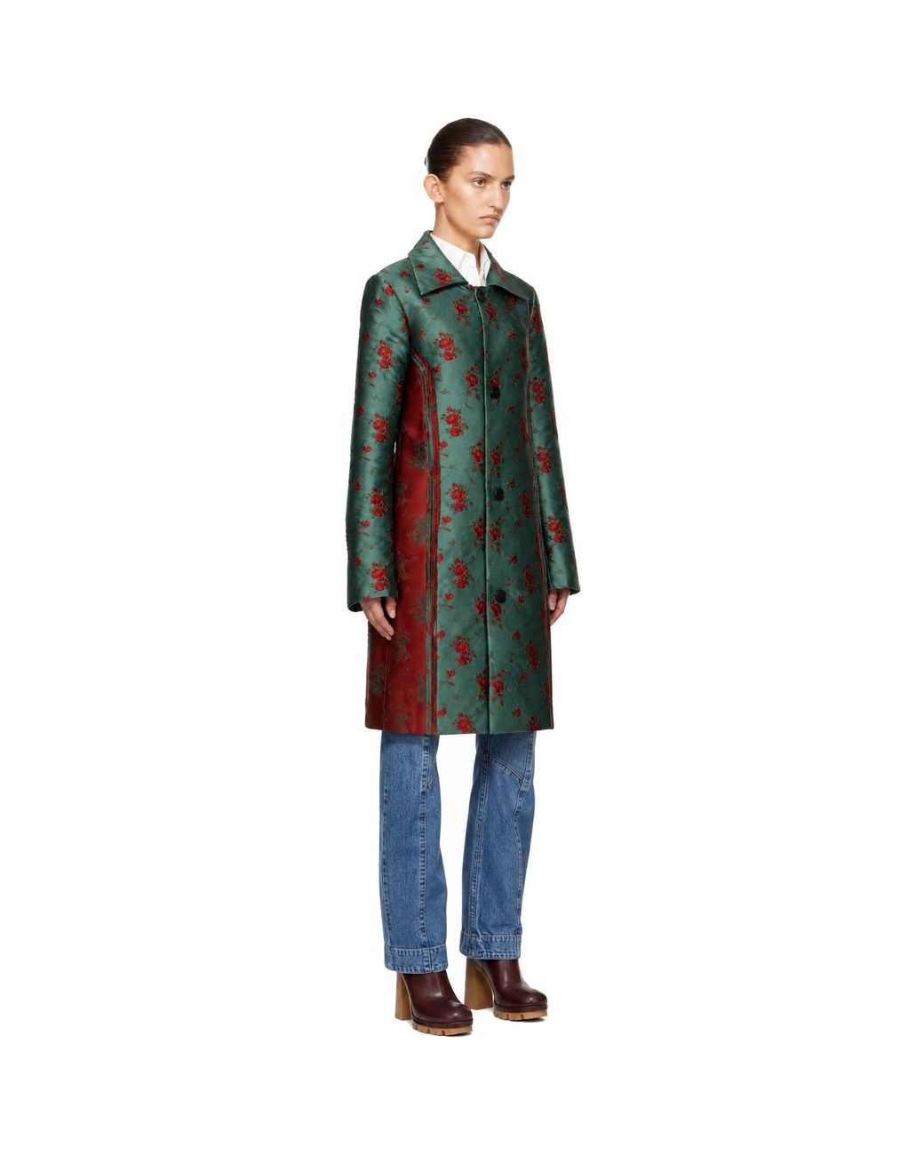 Edward Cuming Green Wallpaper Car Coat