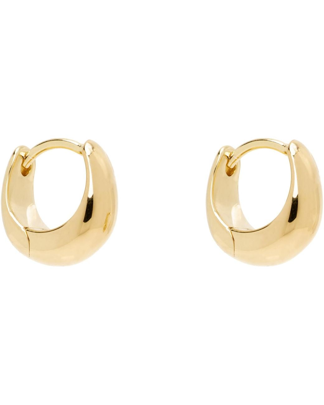 Tom Wood Black Ice Huggie Earrings for men