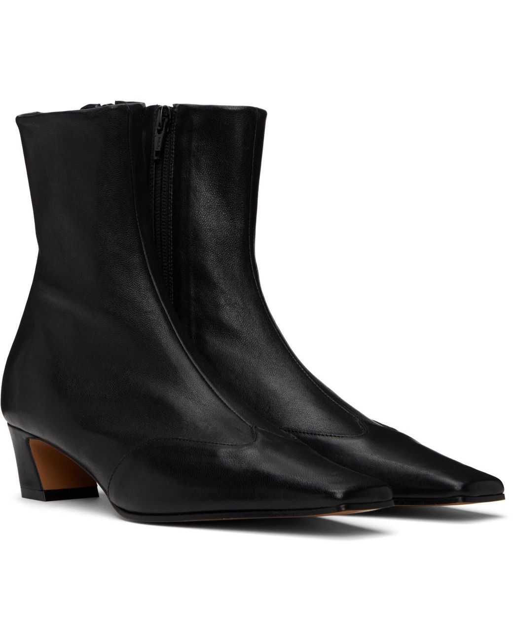 Khaite Black Nevada Stretch Low Boots