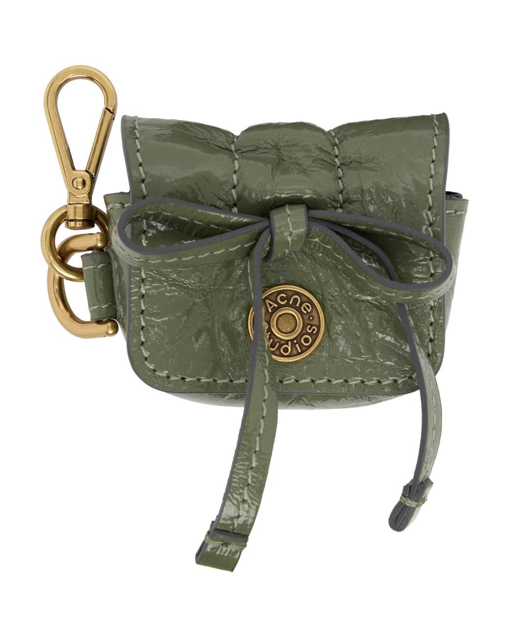 Acne Green Khaki Multipocket Headphone Case