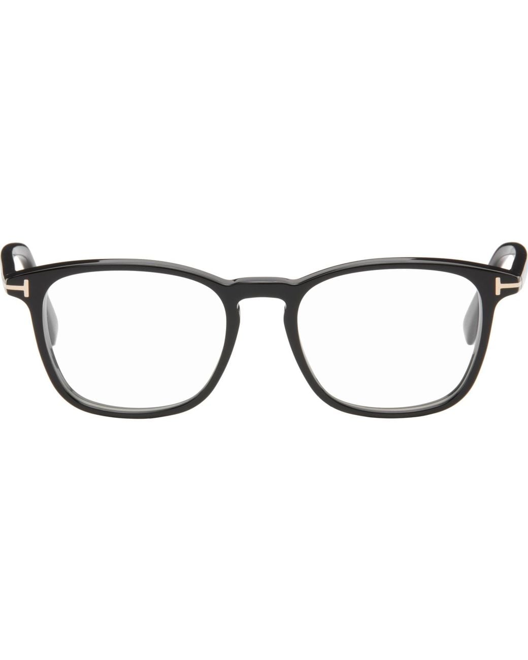Tom Ford Brown Square Light Glasses for men