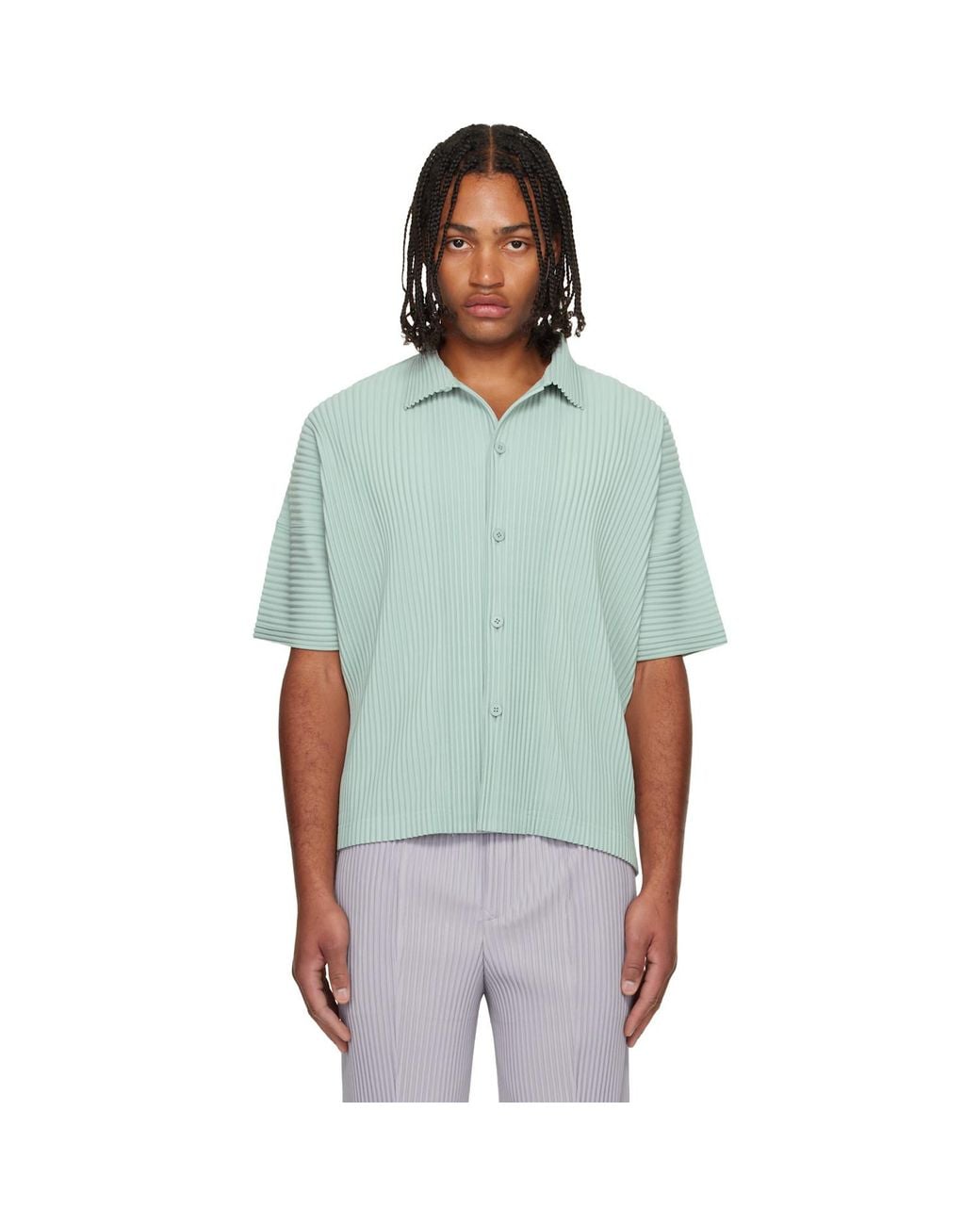 Homme Plissé Issey Miyake Monthly Colors July Shirt in Green for