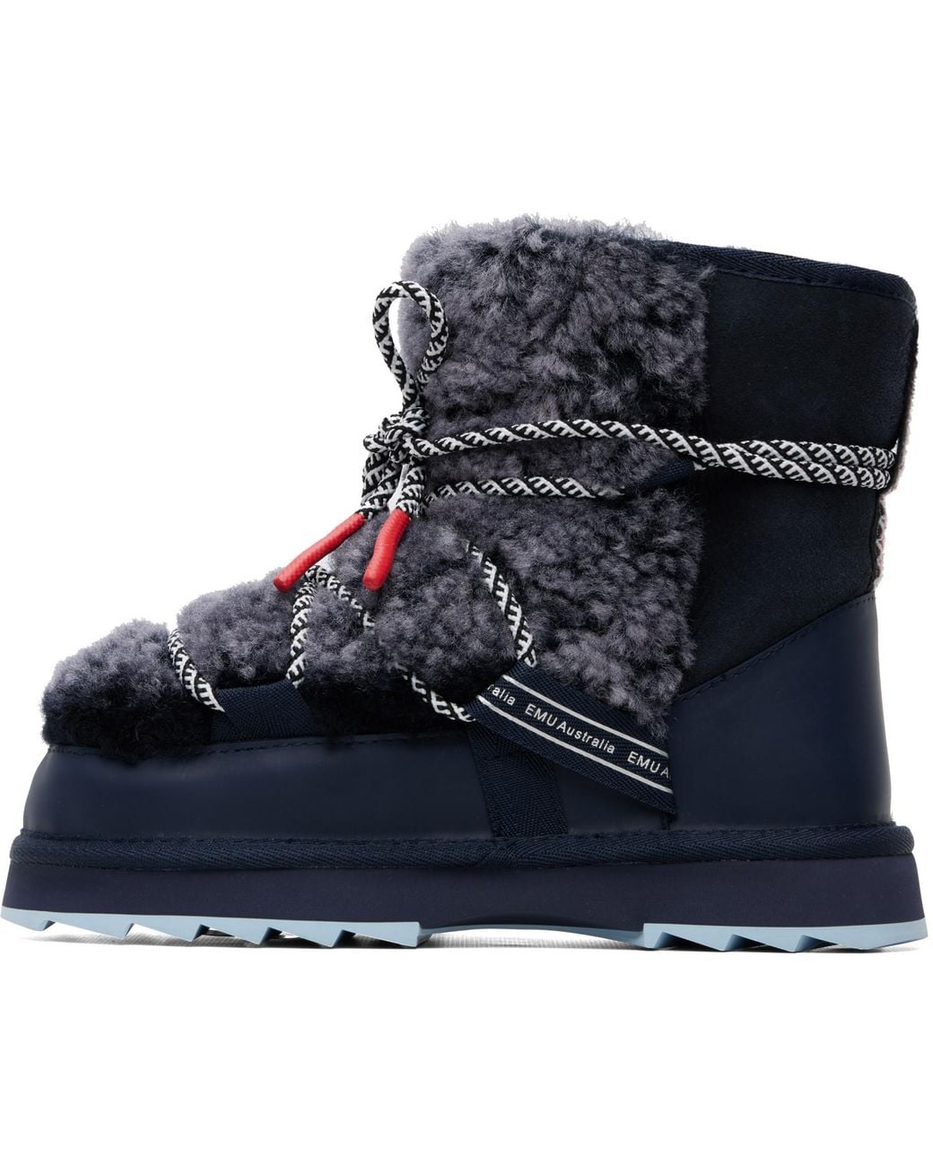 EMU Blue We Norwegian Edition Blurred Teddy Boots