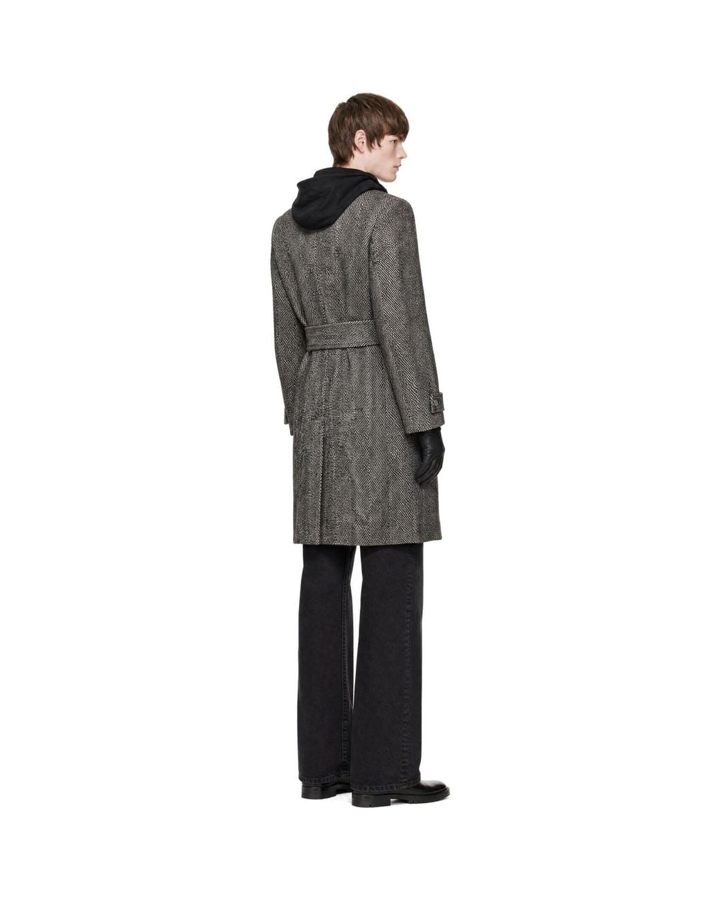 Egonlab Gray Structured Coat for men