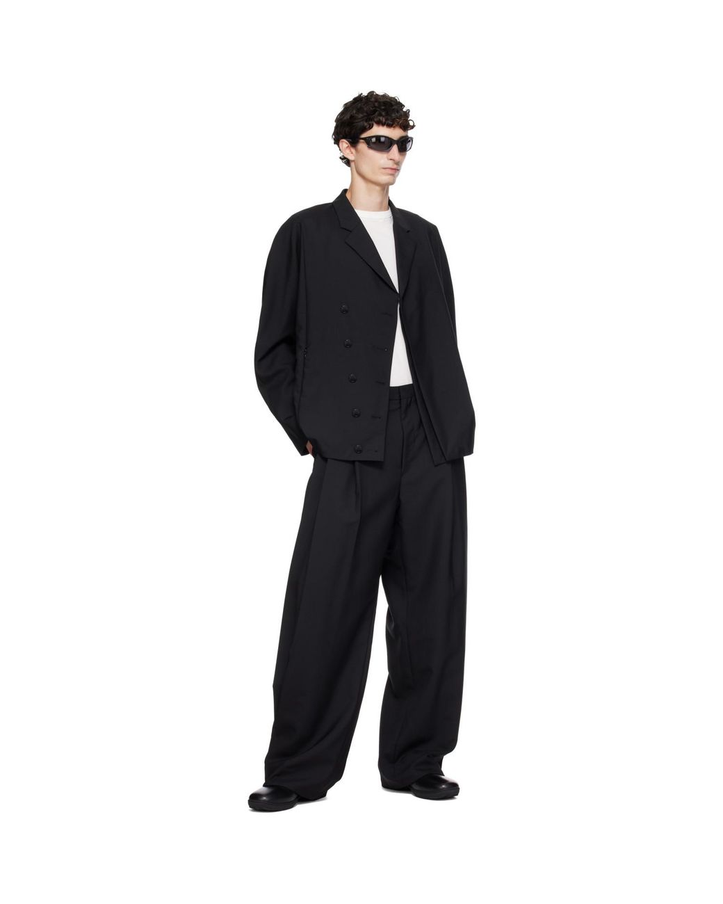 Kiko Kostadinov Black Vaals Tailored Blazer for men