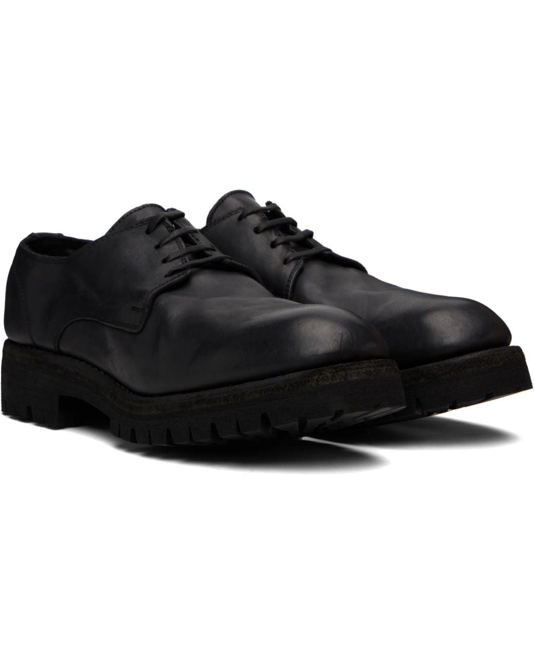 Guidi Black 792V Derbys for men