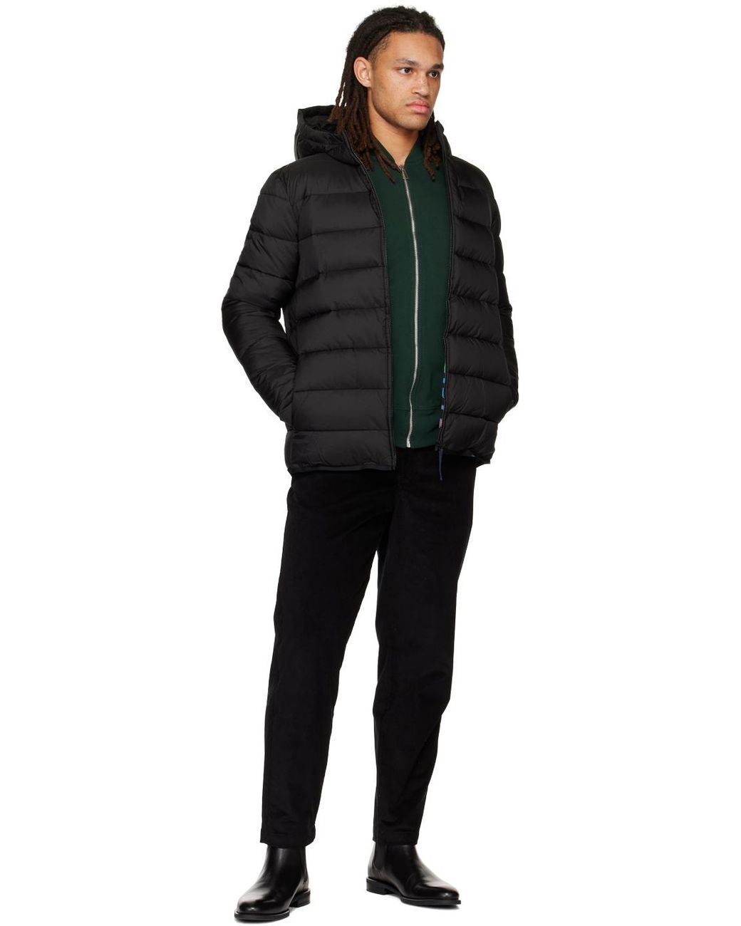PS by Paul Smith Black Wadded Jacket for Men | Lyst Canada