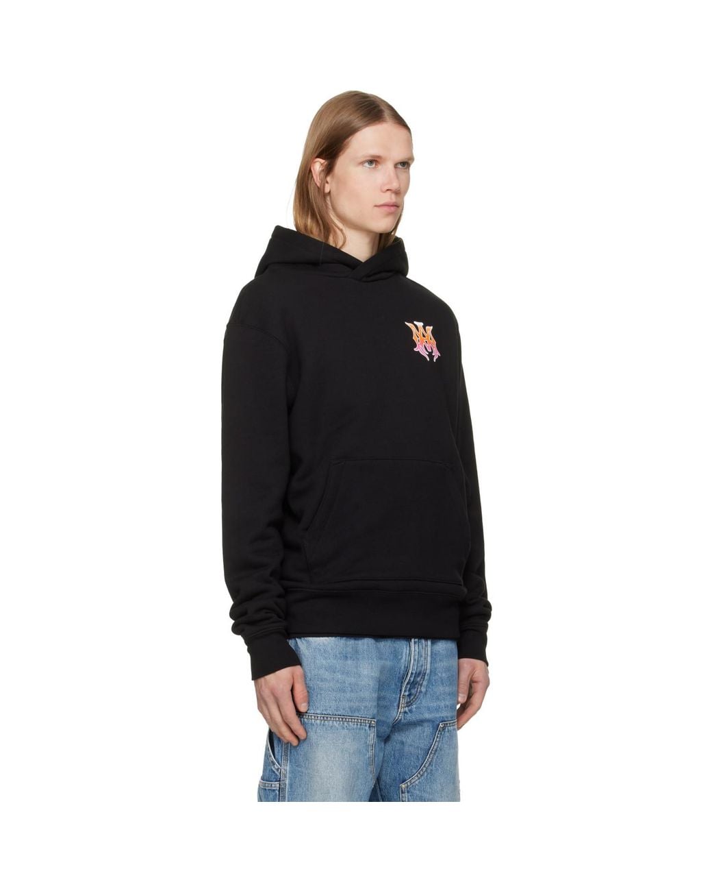 Amiri Black Ma Surf Reg Hoodie for men