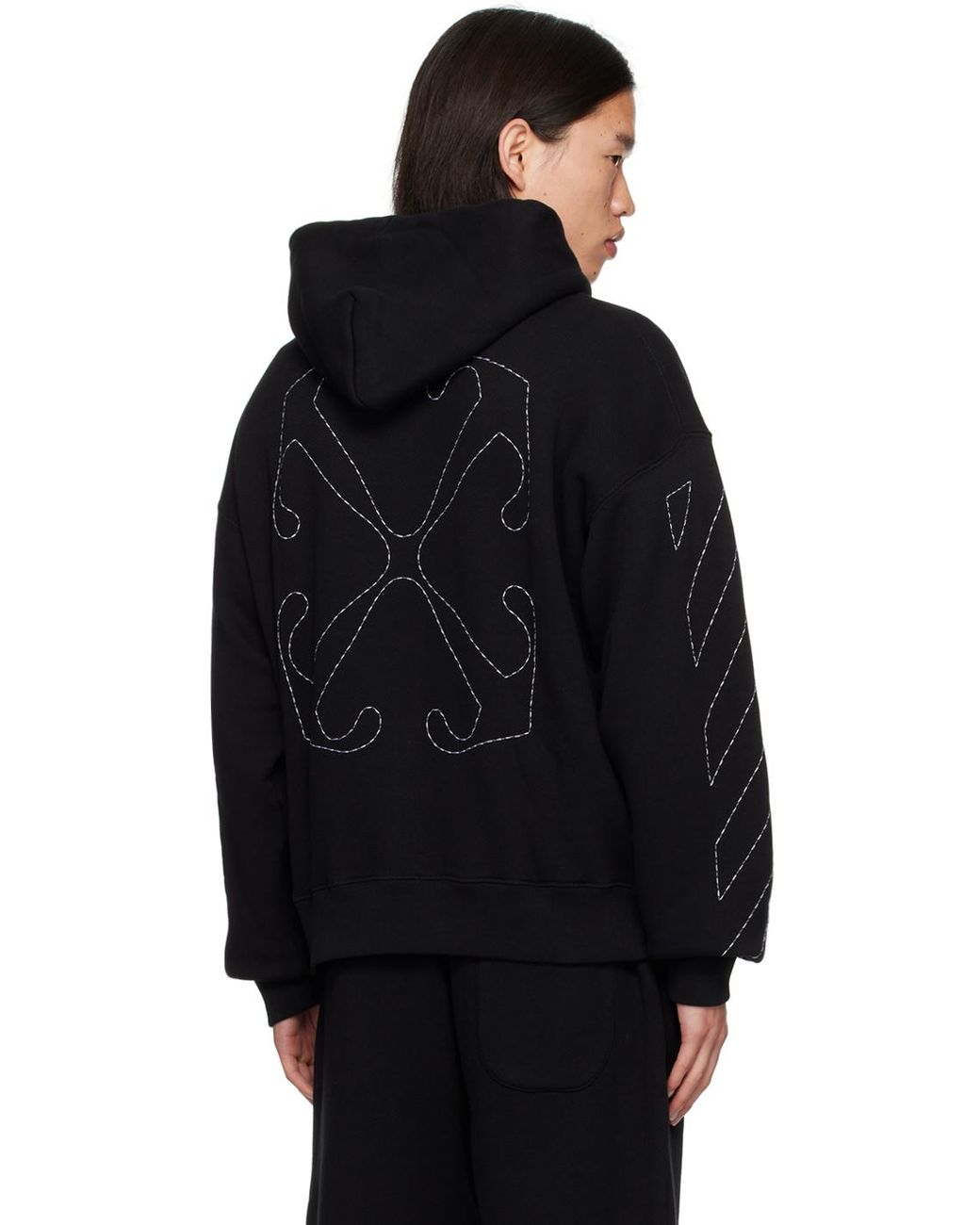 【関税込み】Off-White ブラック Off Stitch Skate フーディ off-white-co-virgil-abloh-