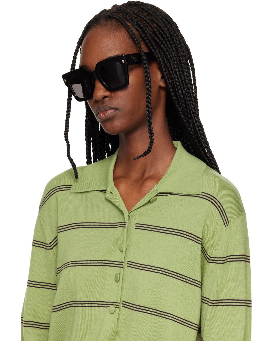 Fendi Black Square' Sunglasses