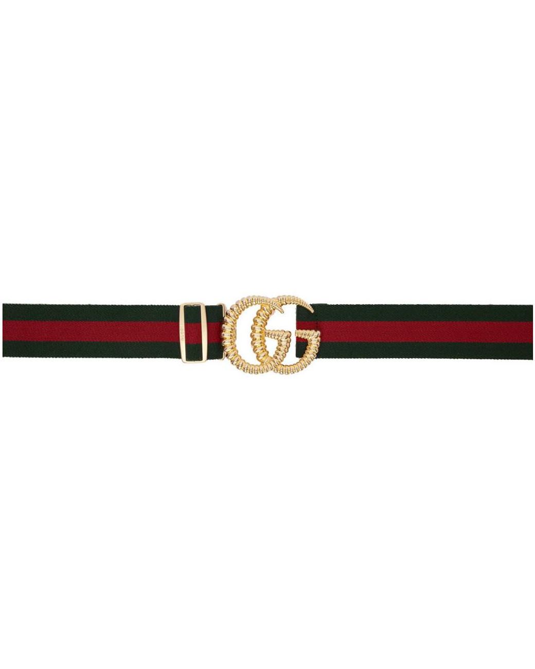 striped gucci belt