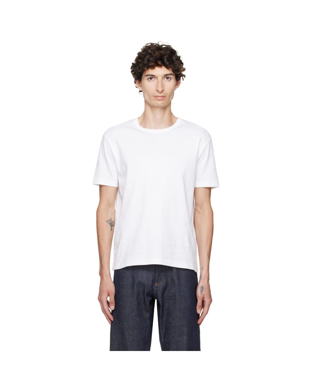 A.P.C. White Jacob T-Shirt for men