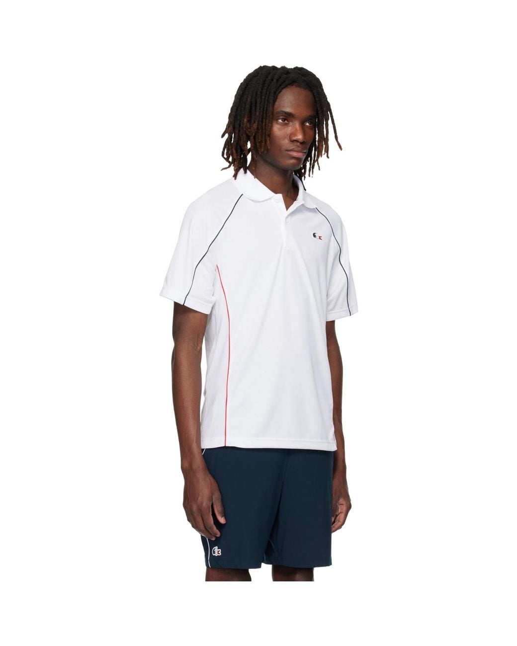 Lacoste White French Tennis Team Polo for men