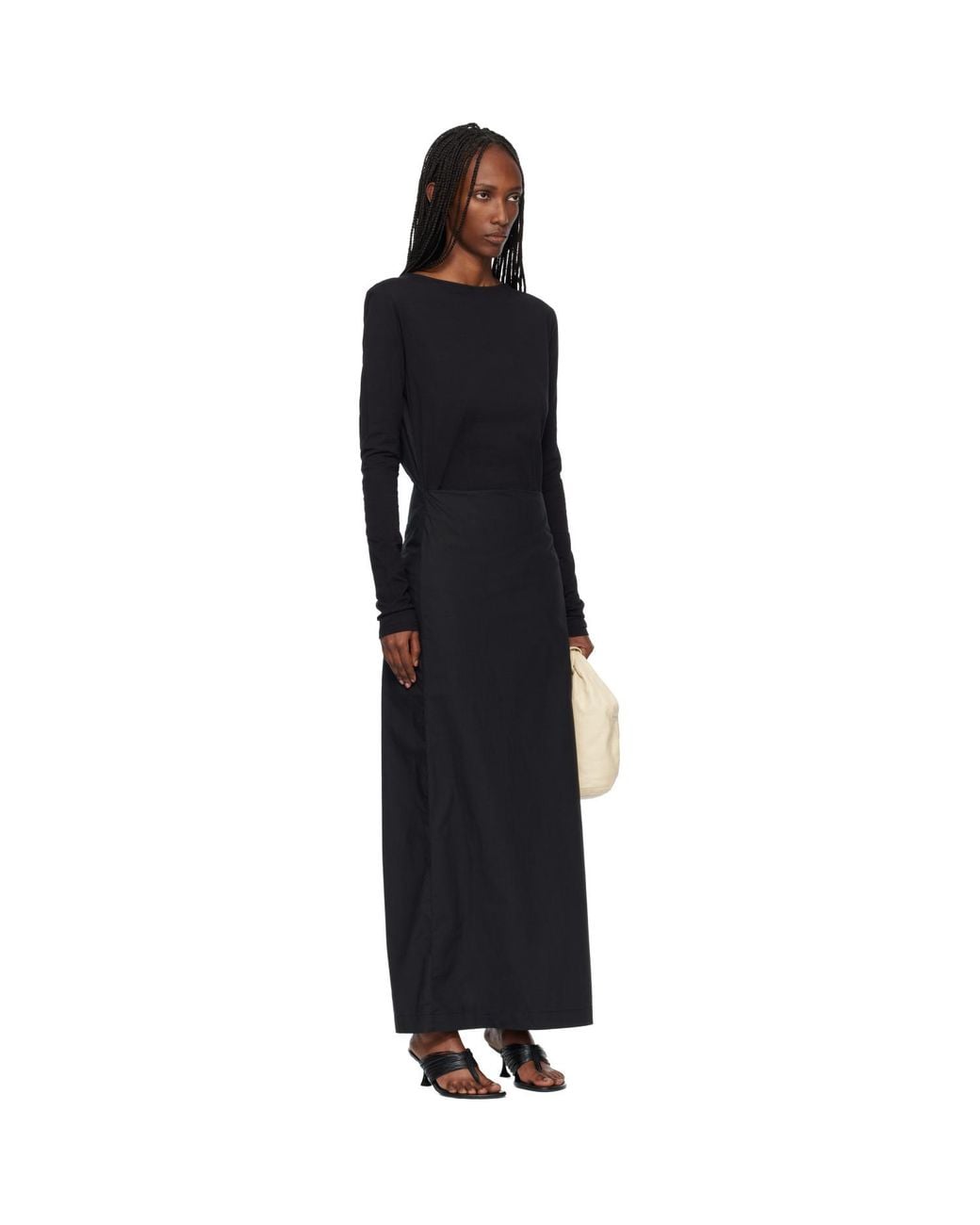 Our Legacy Black Twisted Maxi Dress