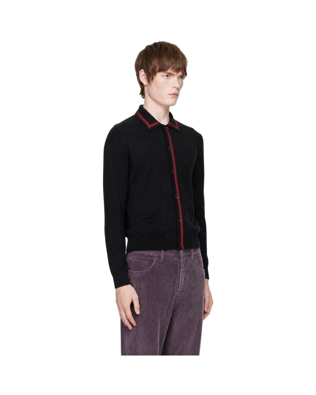 Marni Black Cashmere Cardigan for men