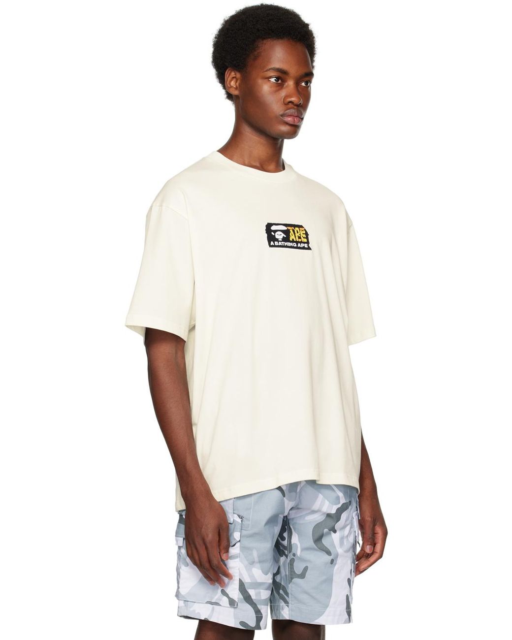 A Bathing Ape Off-white Album Monogram T-shirt for Men | Lyst