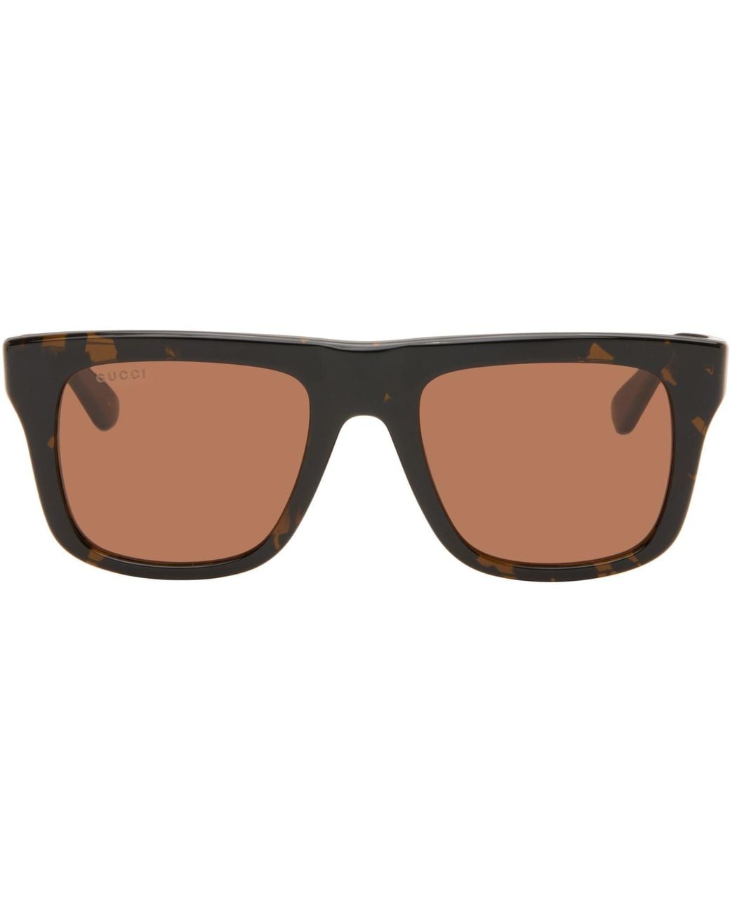 Gucci Brown Square Frame Sunglasses for men
