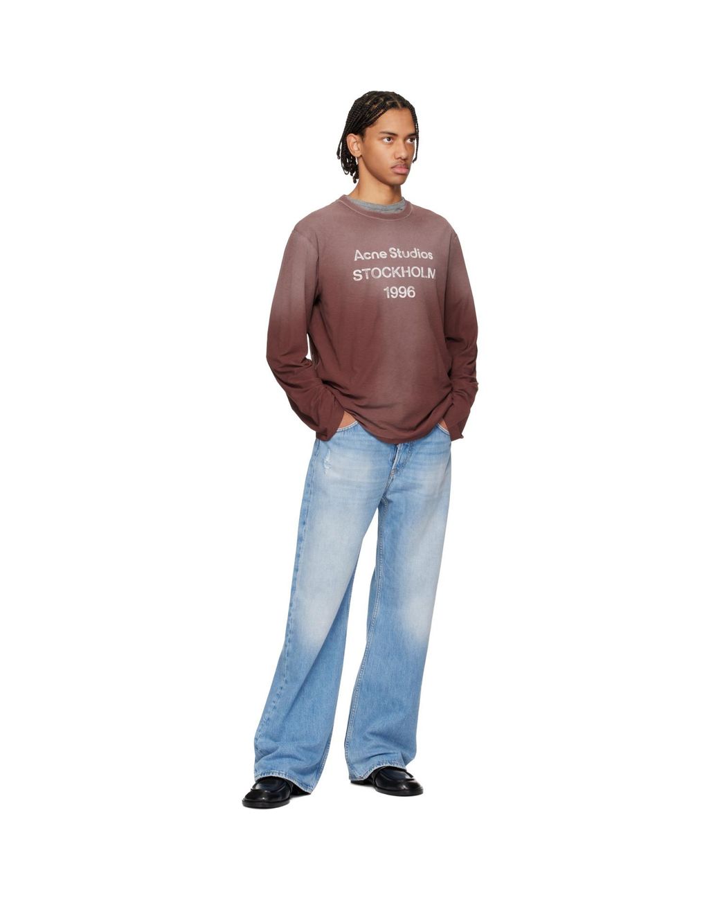 Acne Blue 2021M Regular Fit Jeans for men