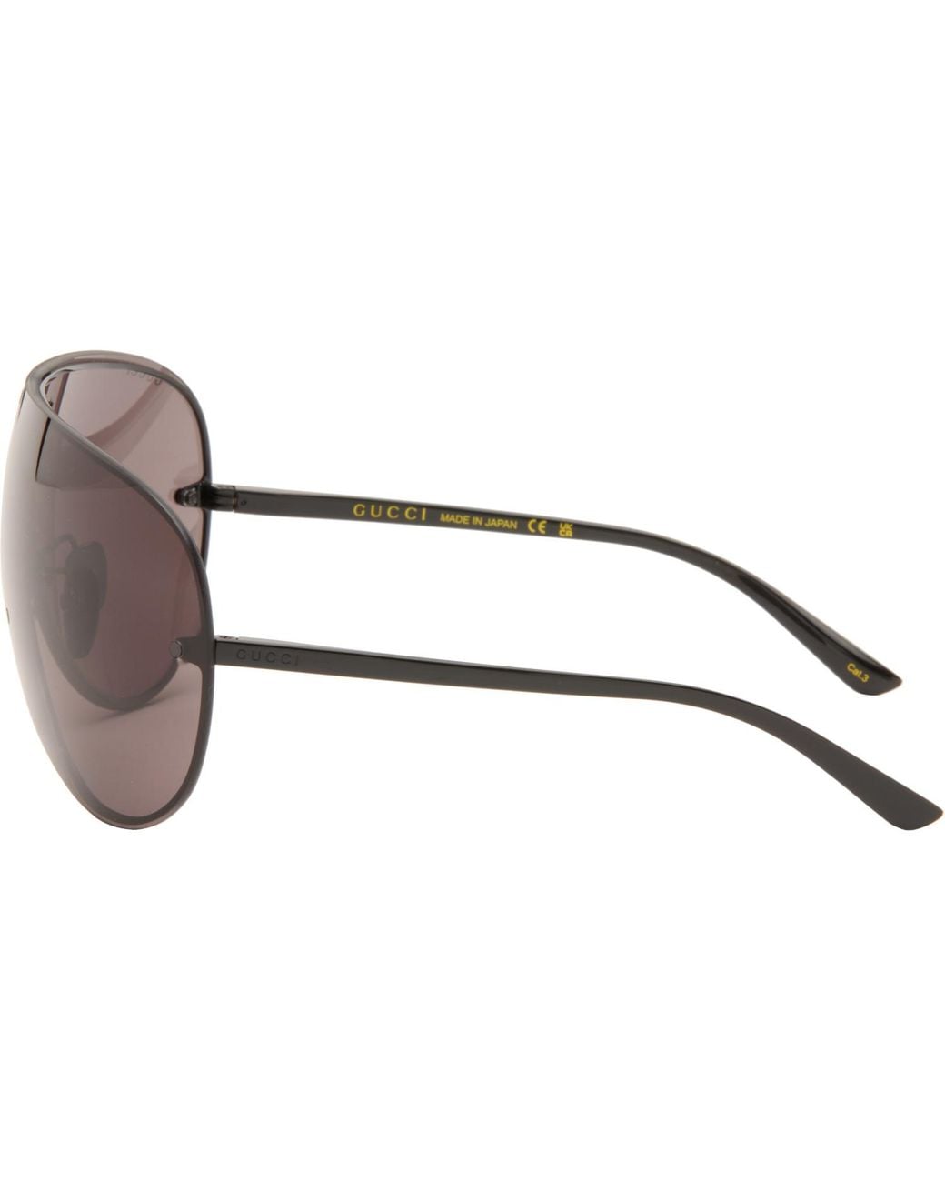 Gucci Brown Mask Frame Sunglasses