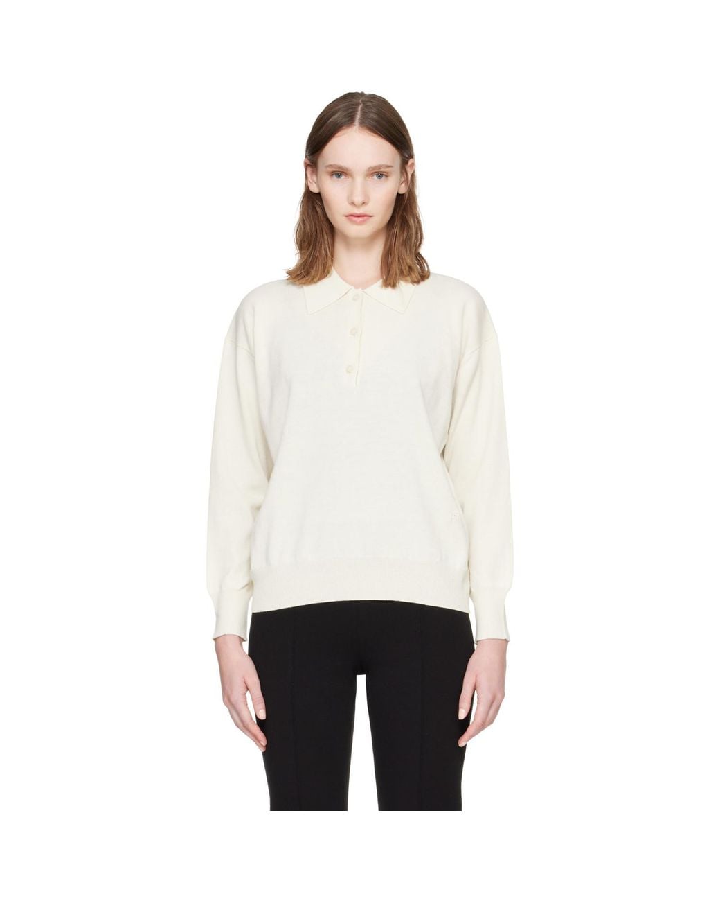 High Sport White Off- Elyse Oversized Polo