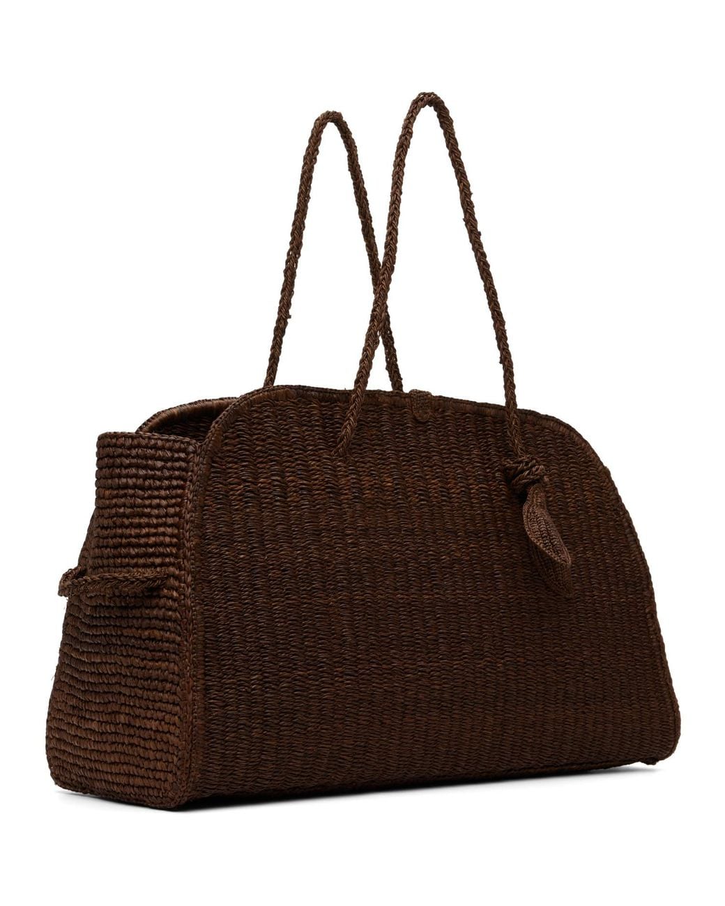 Jacquemus Brown 'The Large Raffia Turismo' Bag