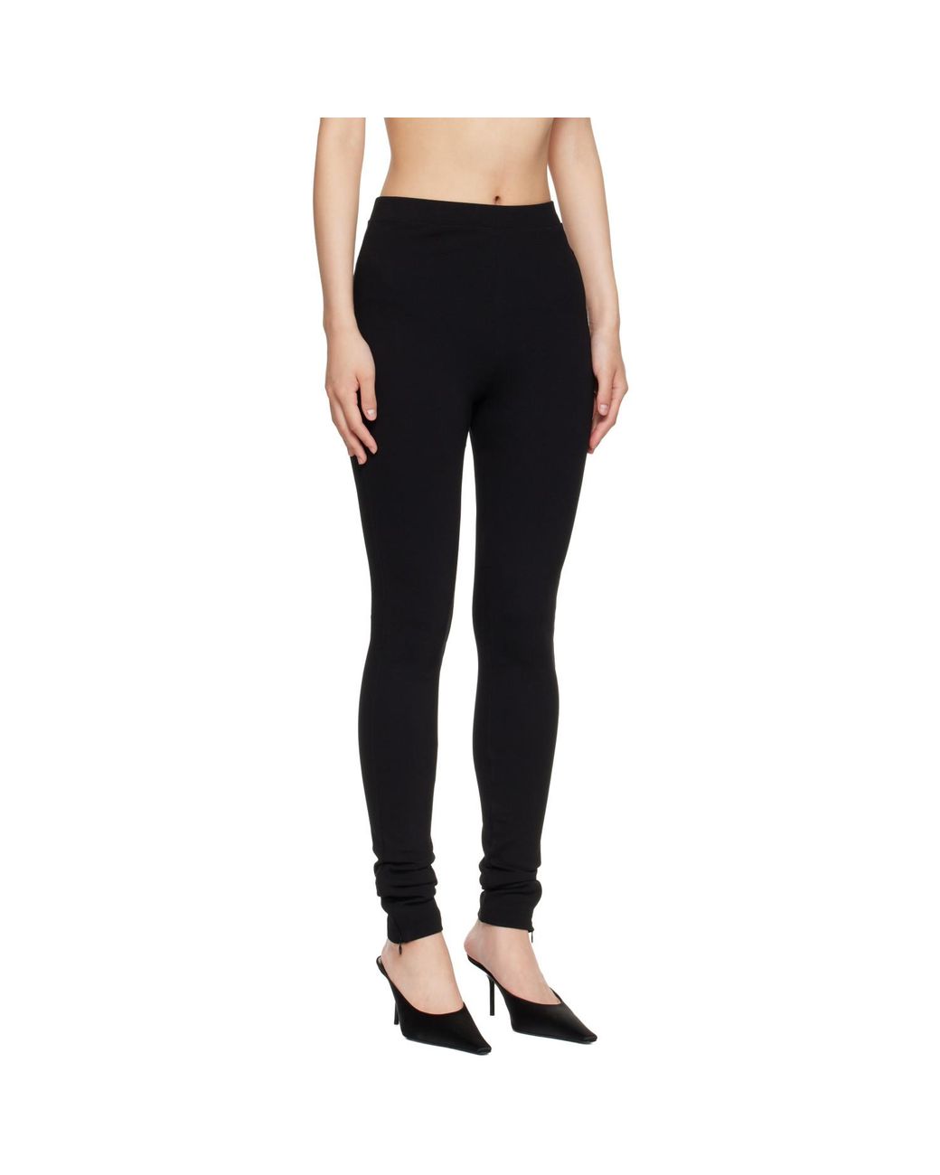 Totême Black Zip Leggings
