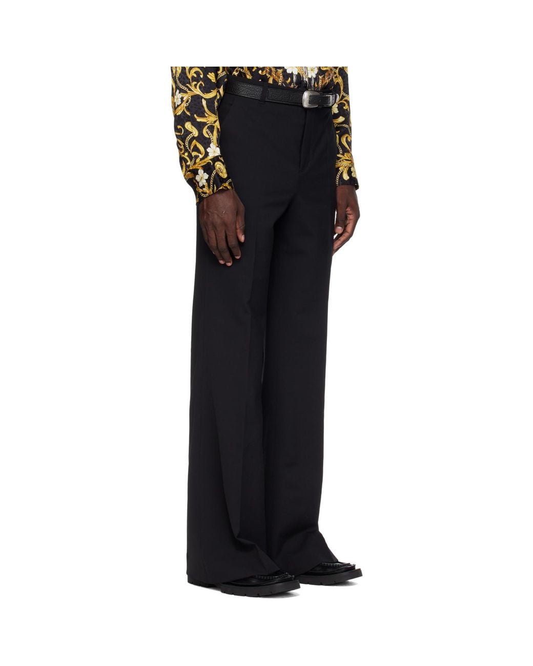 Lu'u Dan Blue Lu'U Bells Bell Bottom Trousers for men