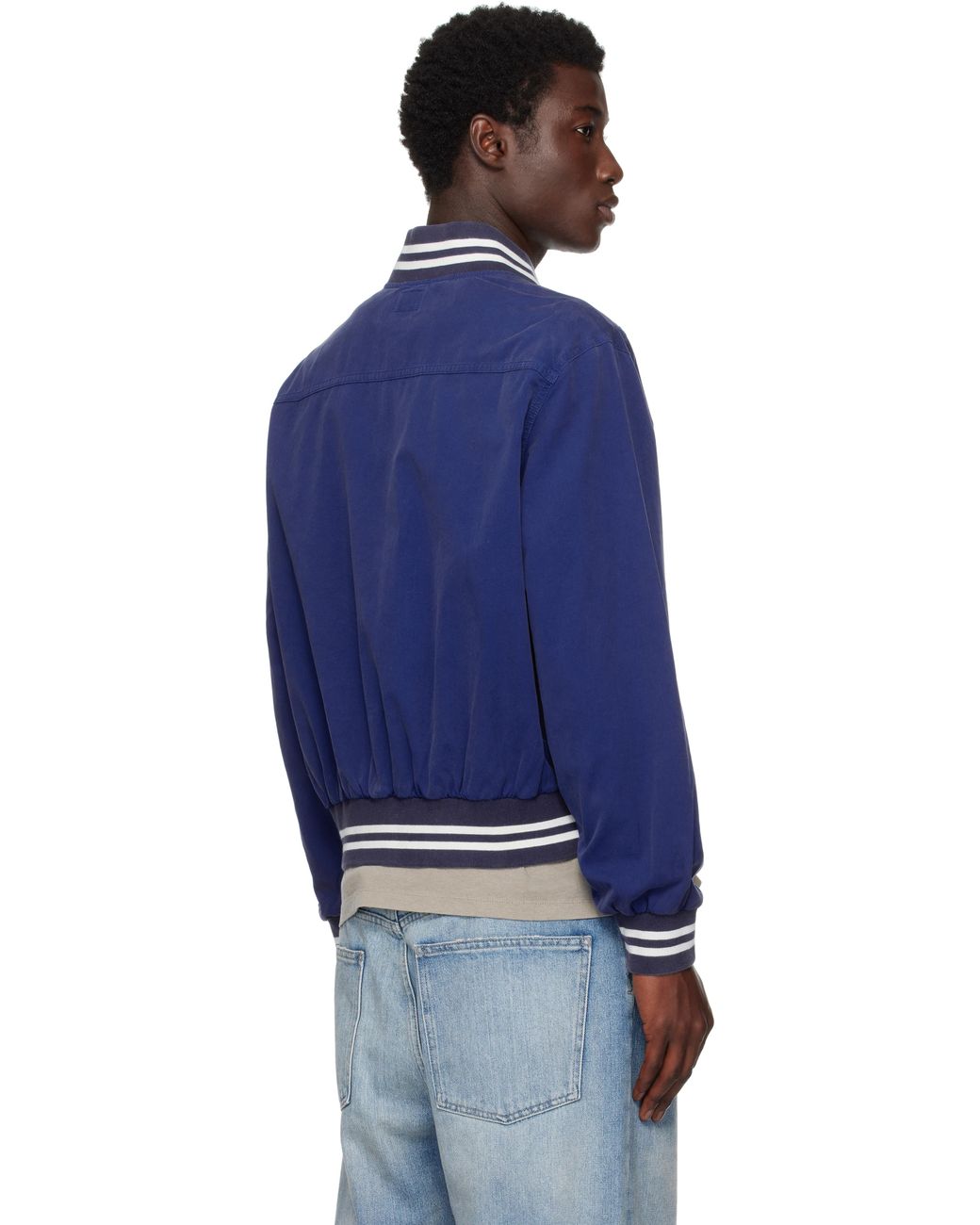 Noah Cotton Varsity Jacket in Blue for Men | Lyst