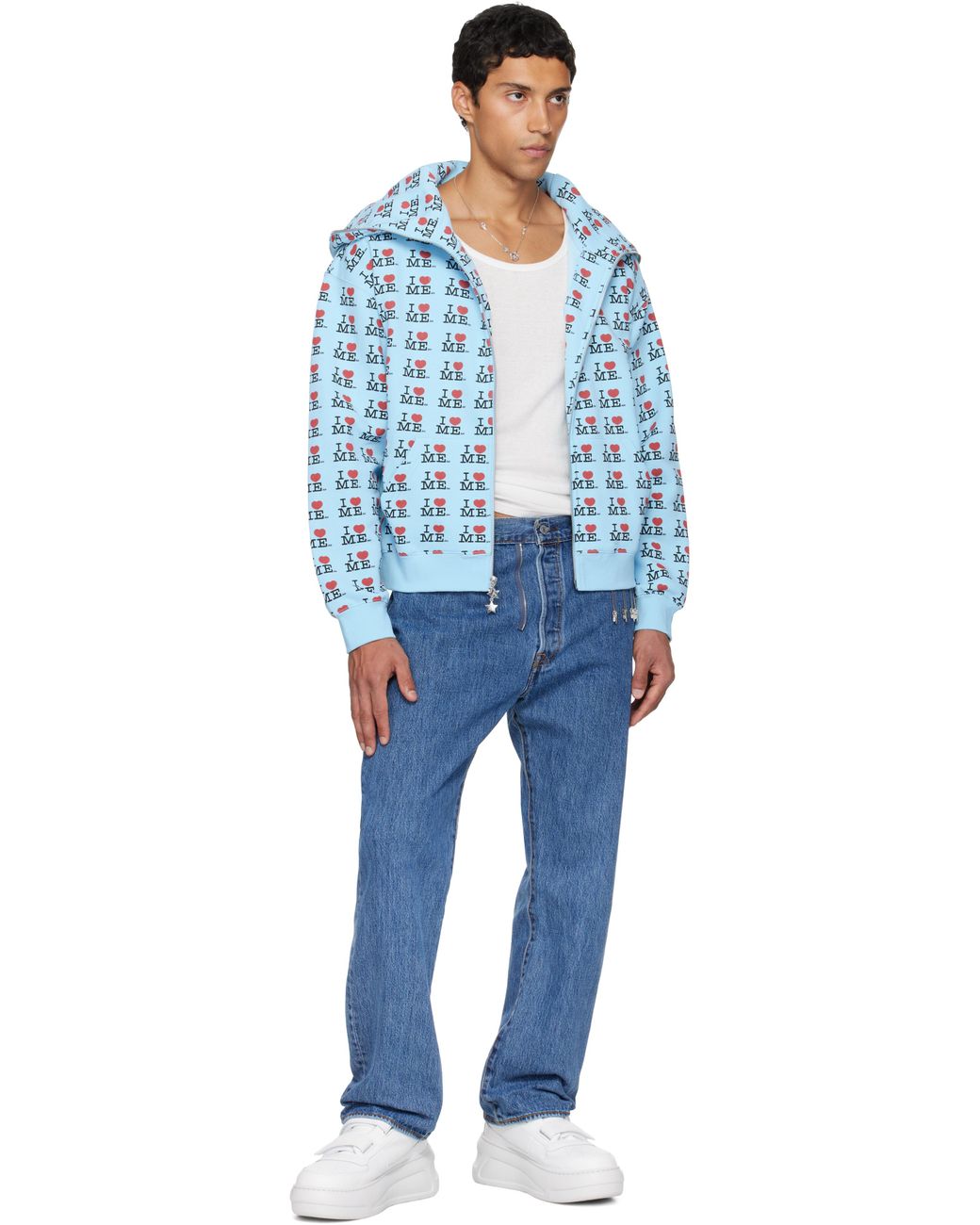 Ashley Williams Butterfly Hoodie in Blue for Men | Lyst UK