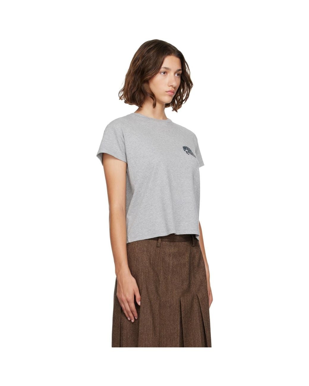 MM6 by Maison Margiela Gray Horse Logo T-Shirt
