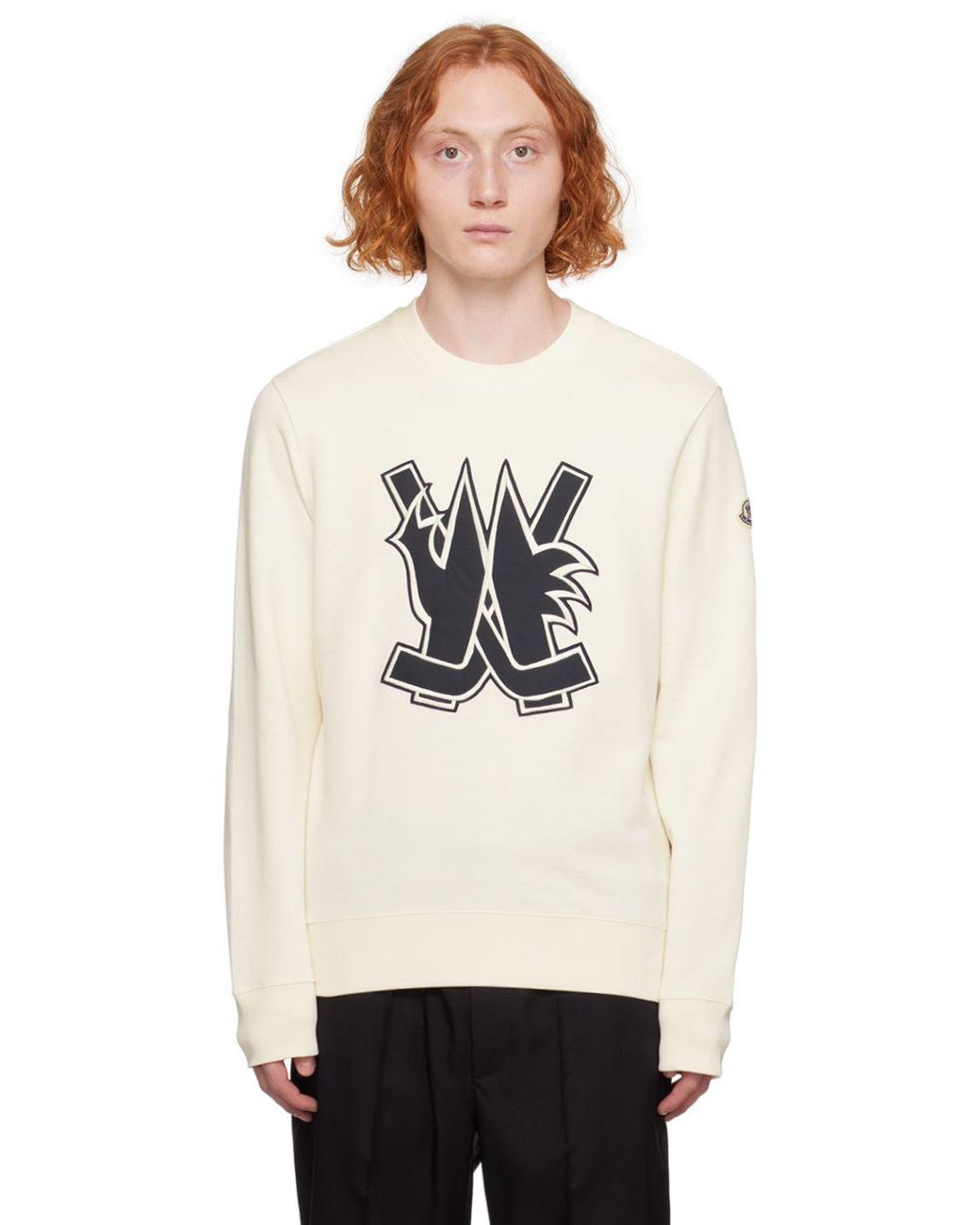 Moncler off white clearance sweatshirt