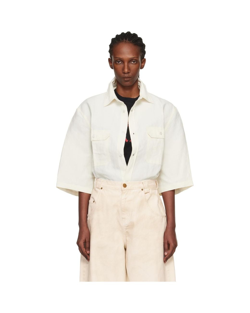 Willy Chavarria Natural Off- Corcoran Shirt