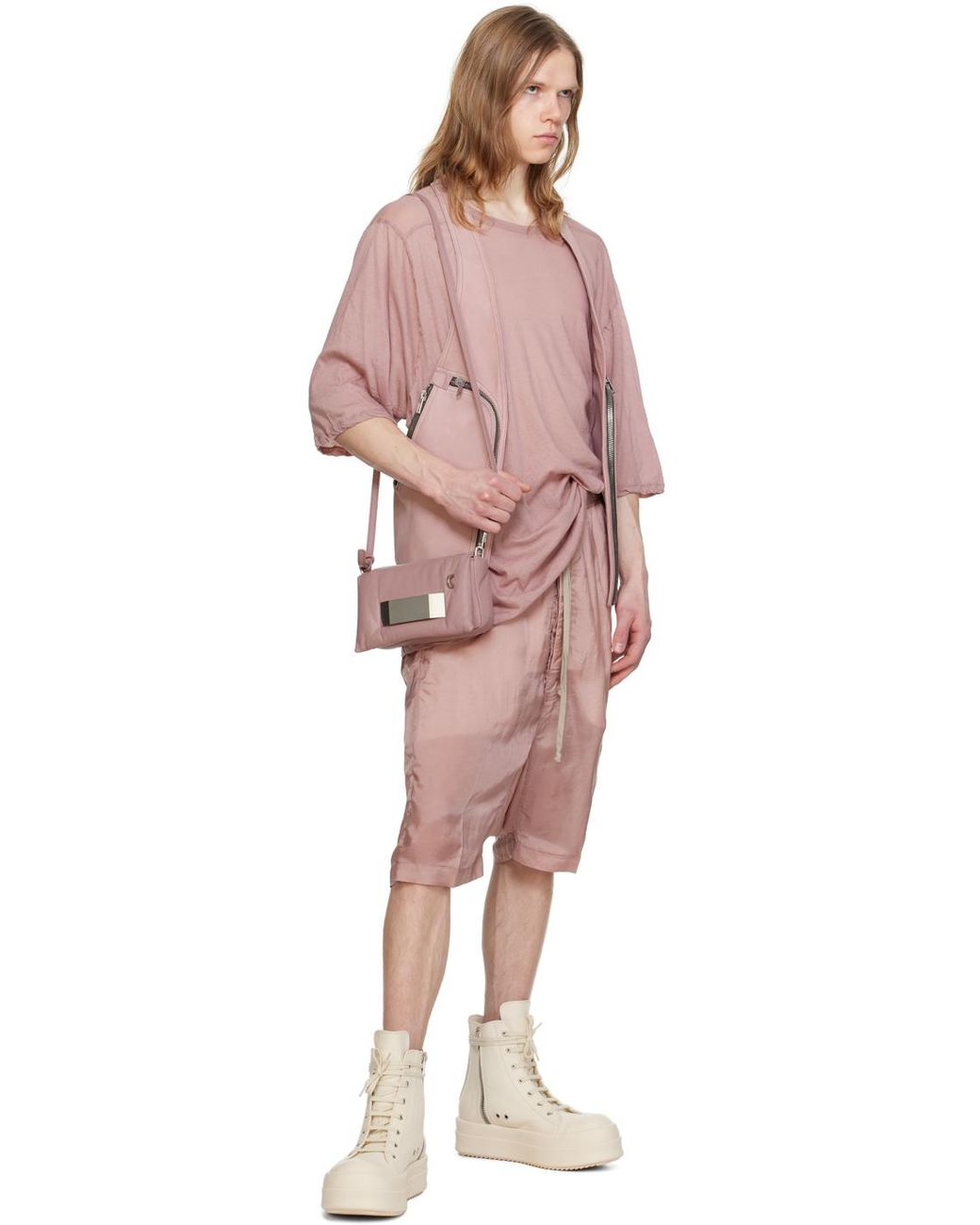 【RICK OWENS】オフホワイト Hollywood Mega Bumper スニーカー Rick Owens: ブラック＆オフホワイト Hollywood Mega Bumper