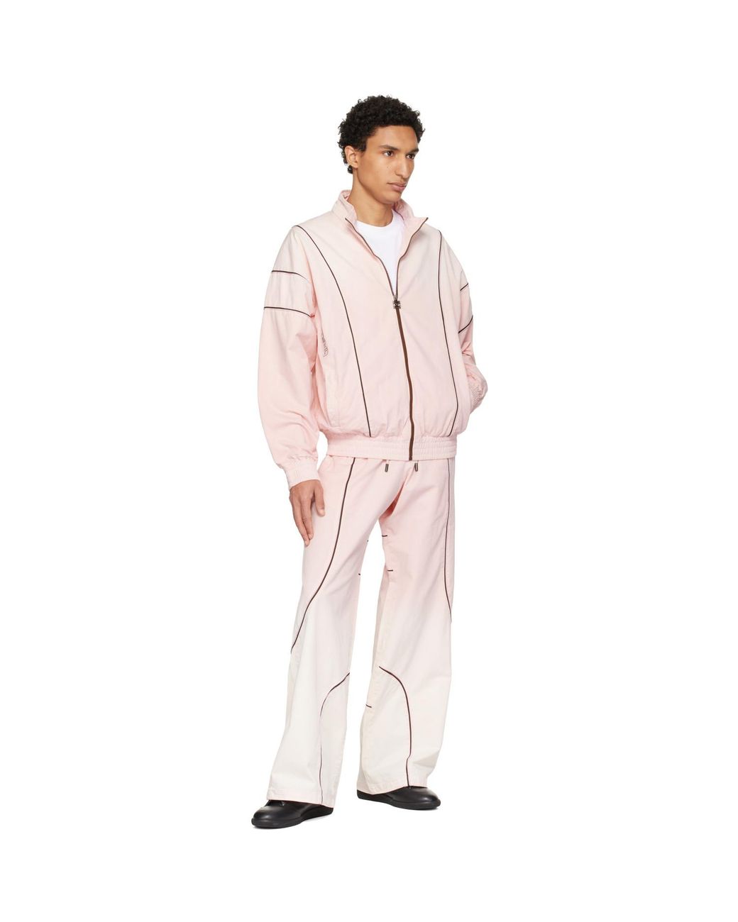 Off-White c/o Virgil Abloh Pink Garment Dye Slouchy Track Pants for men