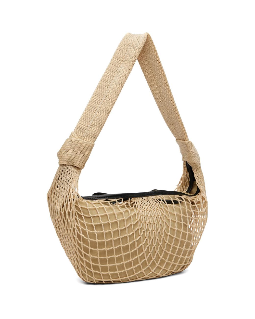 Lemaire Metallic Fortune Croissant Filt Bag for men
