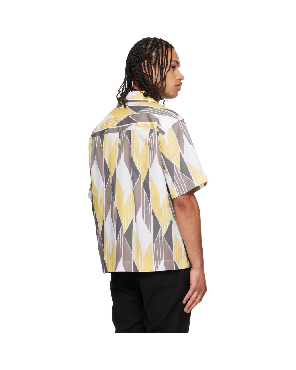 HUGO Black Camp Collar Shirt for men