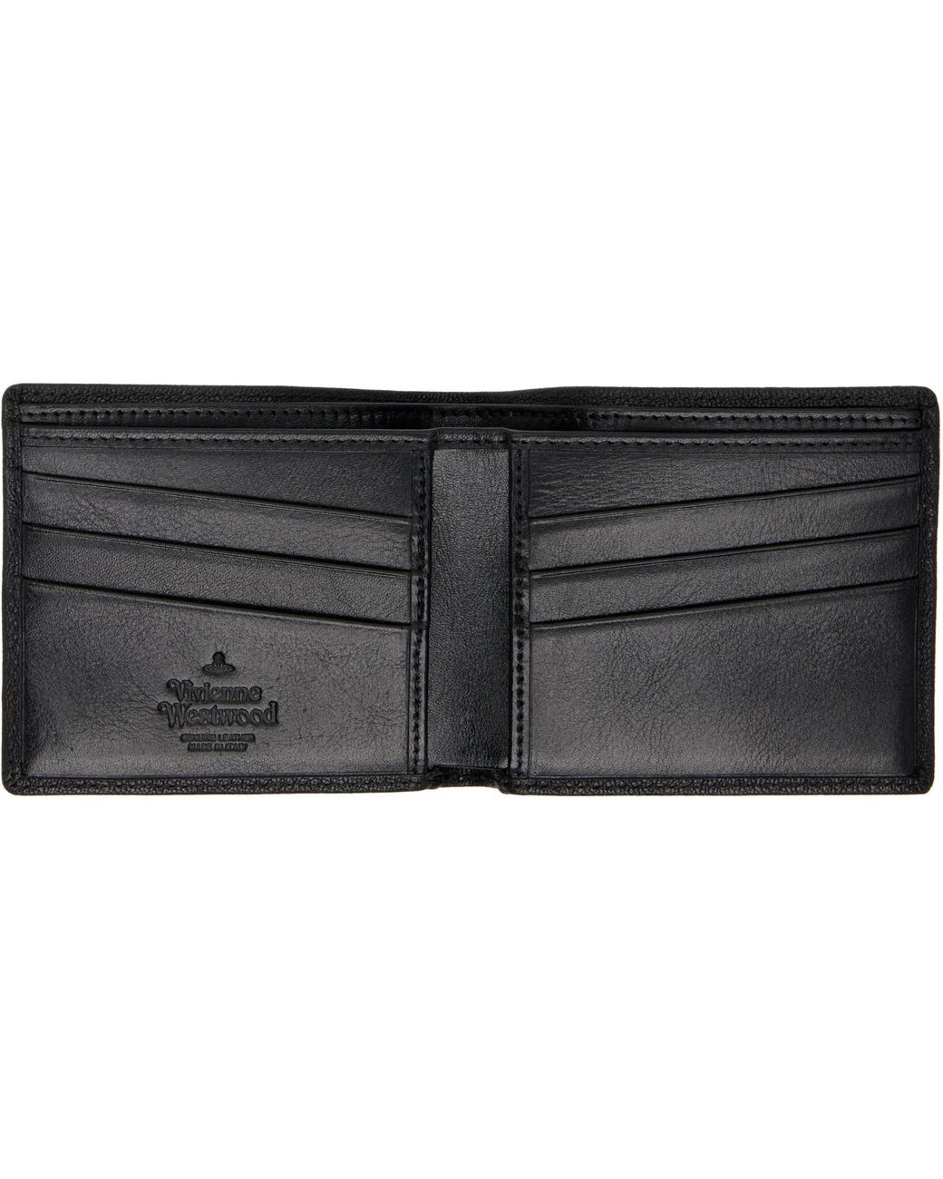 Vivienne Westwood Black Billfold Wallet for men